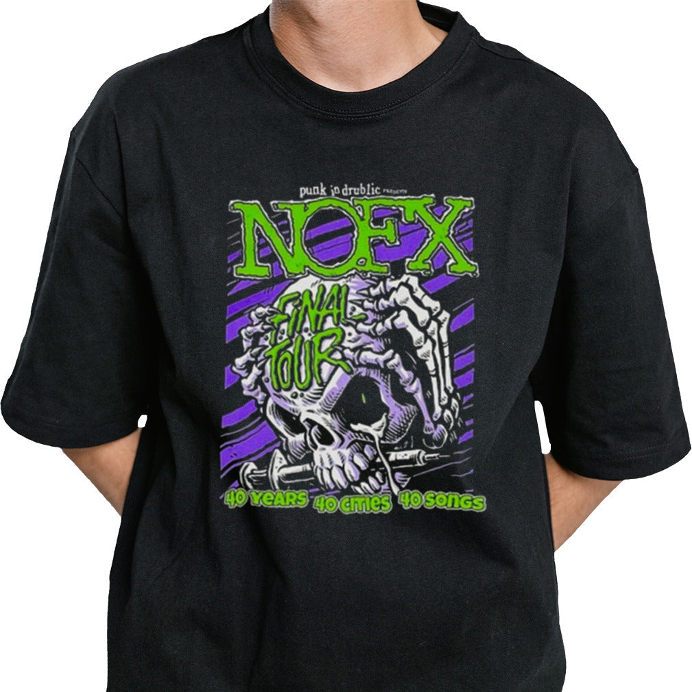 NOFX Admat Final Tour Europe 40 Years 40 Cities 40 Songs 2024 Shirt