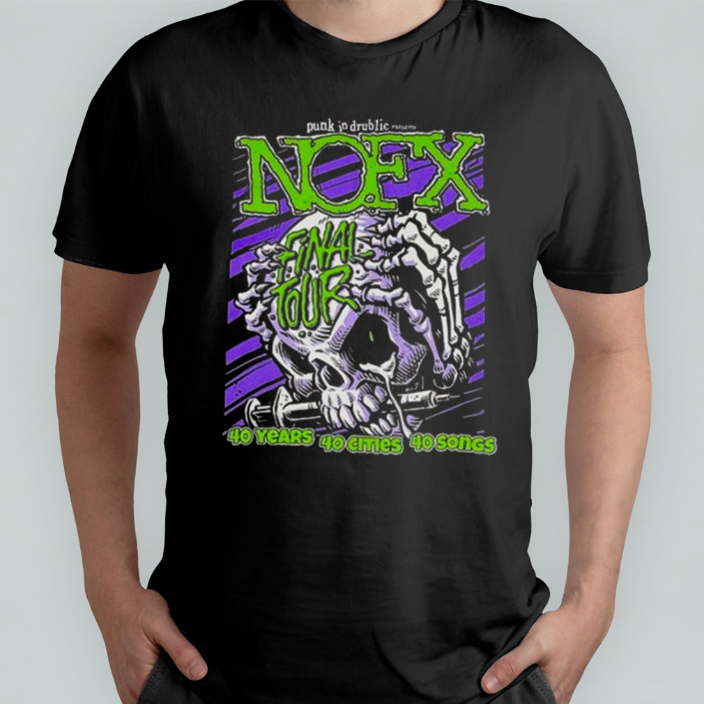 NOFX Admat Final Tour Europe 40 Years 40 Cities 40 Songs 2024 Shirt