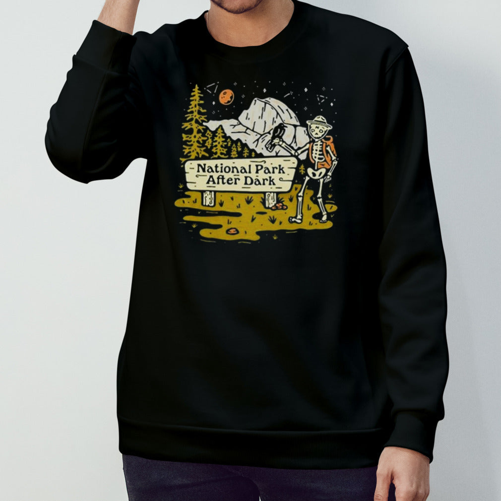 National Park After Dark Skeleton Vintage T-shirt
