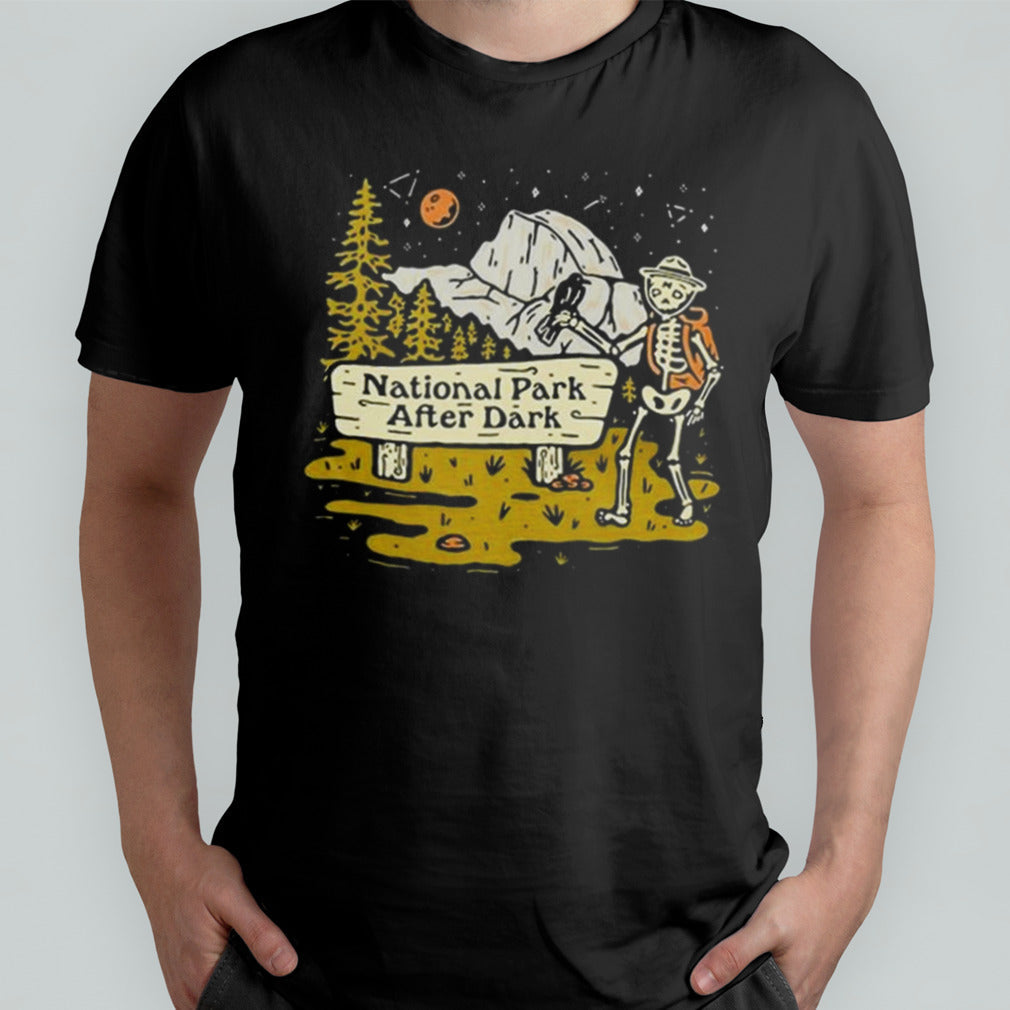 National Park After Dark Skeleton Vintage T-shirt