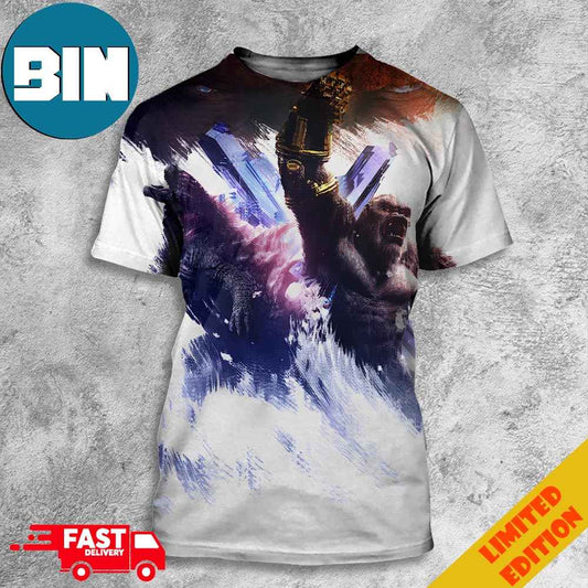 New Textless Poster Movie For Godzilla x Kong The New Empire 3D T-Shirts