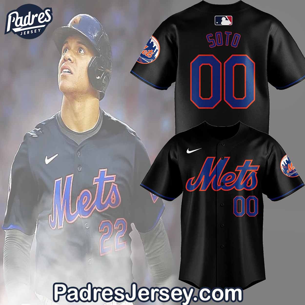 New York Mets Juan Soto Baseball Jersey Outfit - Custom Name - Padres Jersey Oasis: Elevate Your Baseball Style Game