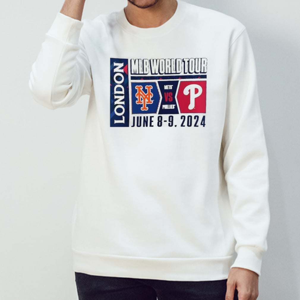 New York Mets Vs Philadelphia Phillies 2024 Mlb World Tour London Series Match Up Local T-shirts