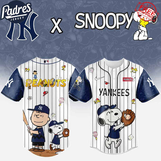 New York Yankees x Peanuts Night 2025 Limited Edition Baseball Jersey - Padres Jersey Oasis: Elevate Your Baseball Style Game