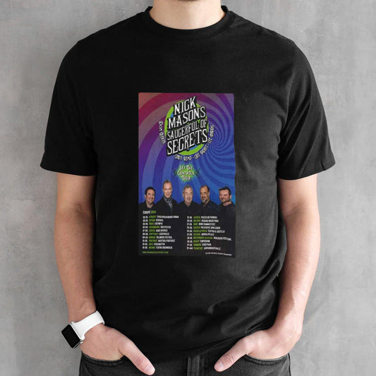 Nick Masonâ€™s Saucerful Of Secrets Europe Tour 2024 Schedule List Date shirt