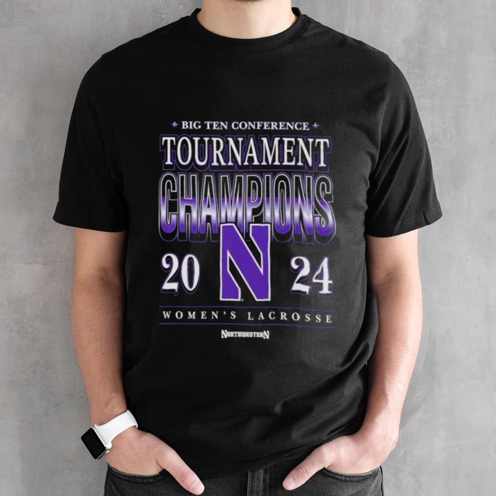 Northwestern Womenâ€™s Lacrosse 2024 Conference Tournament Champions T-shirt