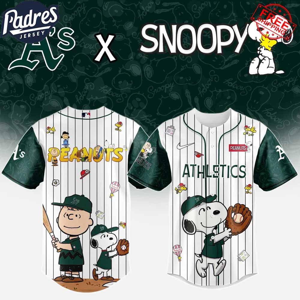 Oakland Athletics x Peanuts Night 2025 Limited Edition Baseball Jersey - Padres Jersey Oasis: Elevate Your Baseball Style Game