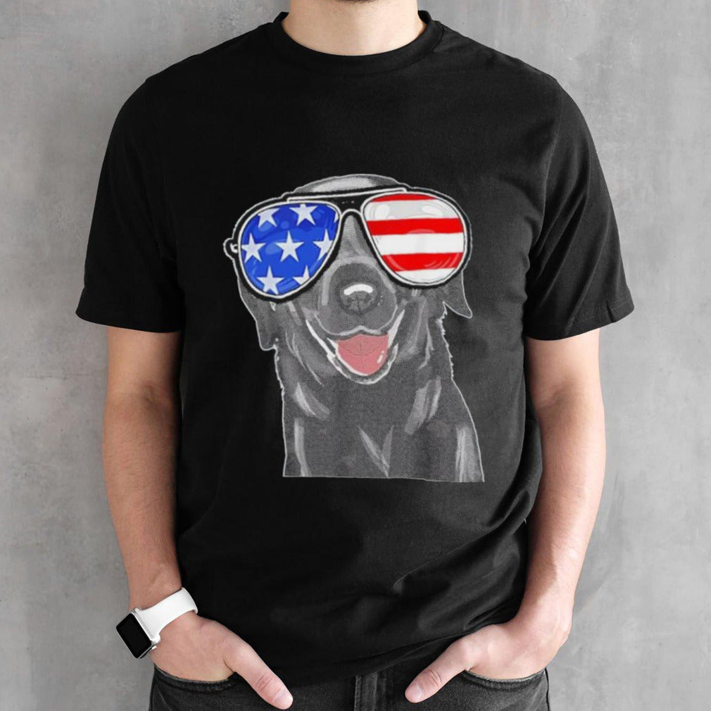 Official 4th Of July Funny Black Lab Dog American Shirt