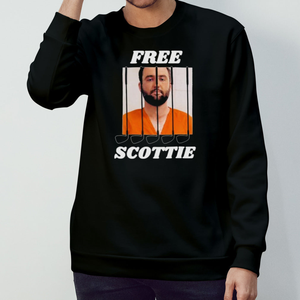 Official Free Scottie Golfer Mugshot Scottie Scheffler Shirt