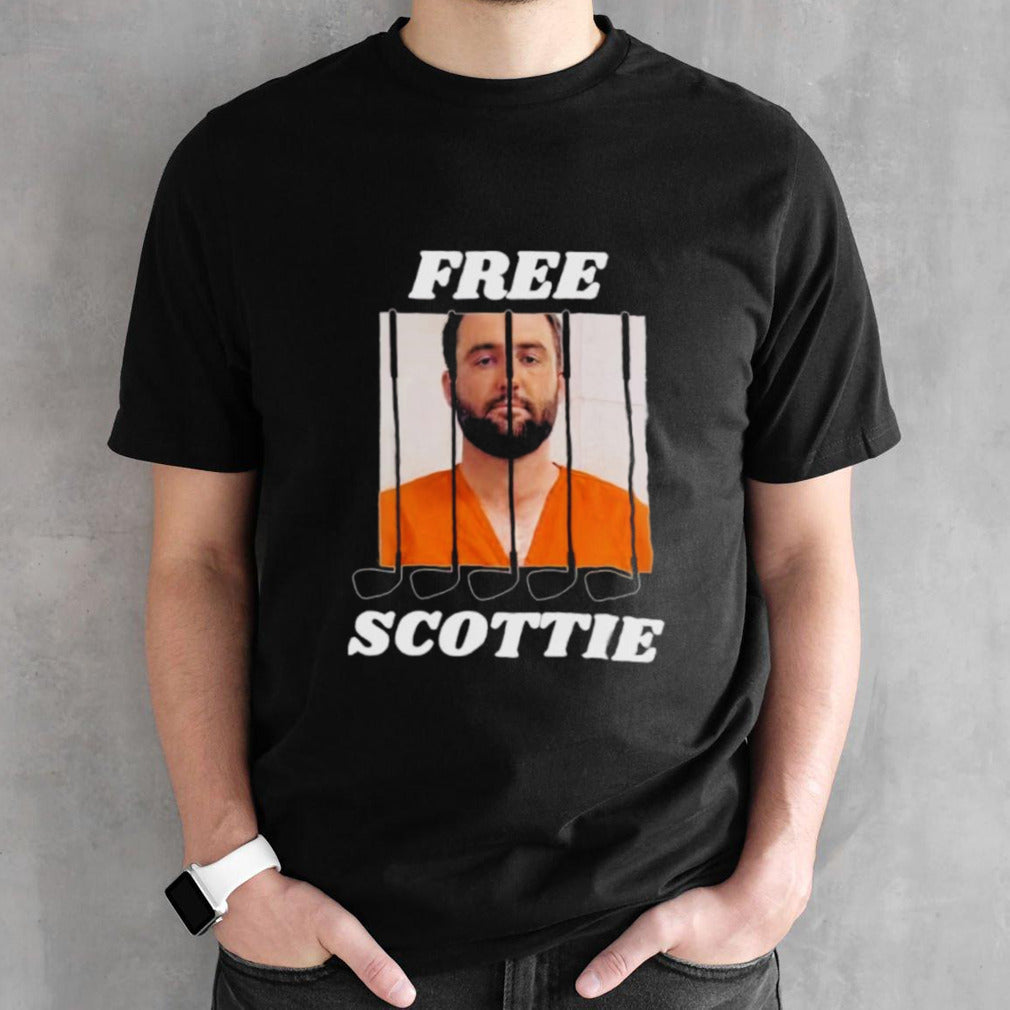 Official Free Scottie Golfer Mugshot Scottie Scheffler Shirt