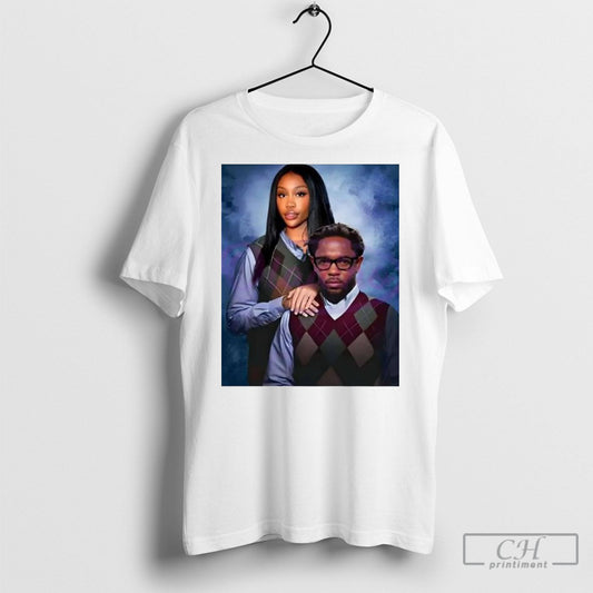 Official Kendrick Lamar And Sza Funny School Portrait Style Shirt Sweatshirt