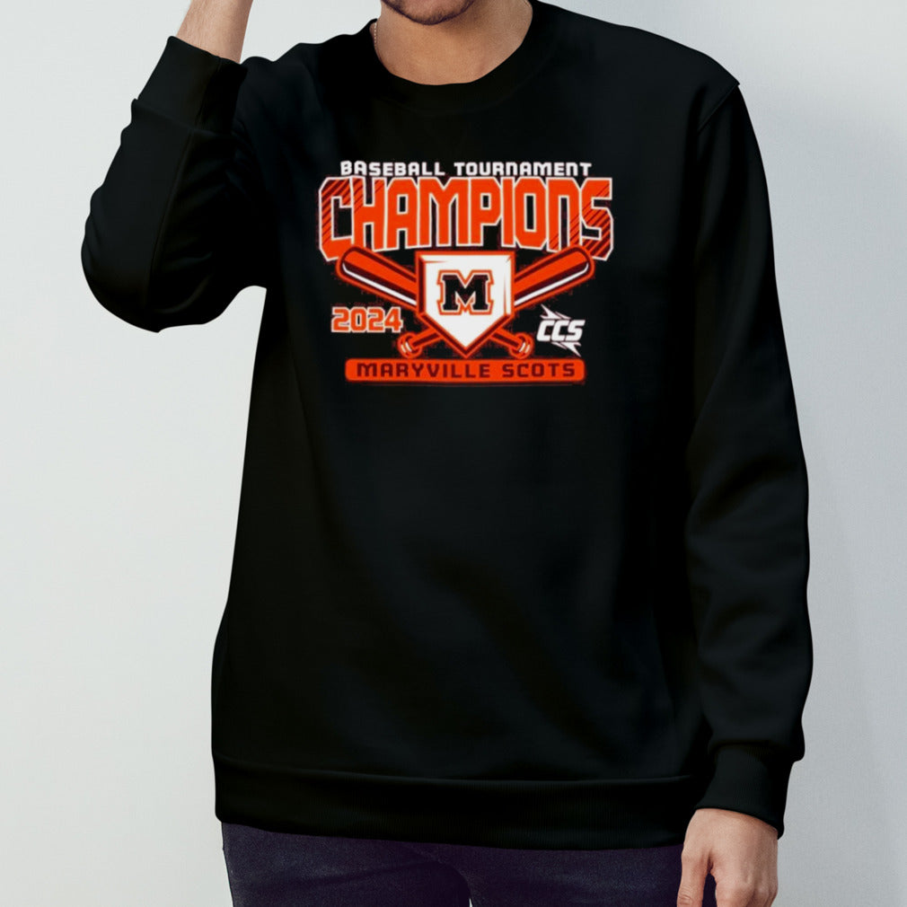 Official Maryville Scots 2024 CCS Baseball Tournament Champions T-Shirt