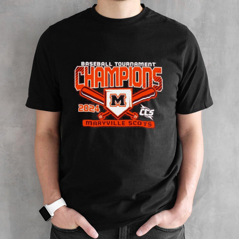 Official Maryville Scots 2024 CCS Baseball Tournament Champions T-Shirt