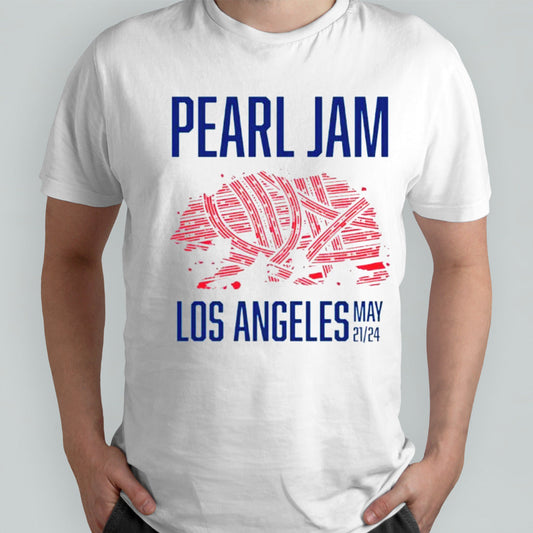 Official Pearl Jam Dark Matter World Tour Los Angeles California May 21 2024 Event Shirt