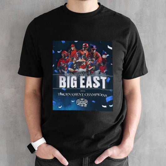 Official St. Johnâ€™s Baseball 2024 Big East Tournament Champions Shirt