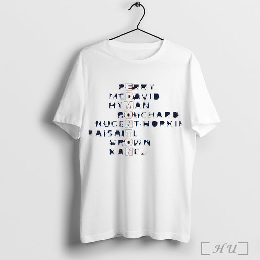 Officials Edmonton Oilers Hockey Names 2025 Perry Mcdavid Hyman Bouchard Nugent Hopkins Draisaitl Brown Kane T Shirt Sweatshirt