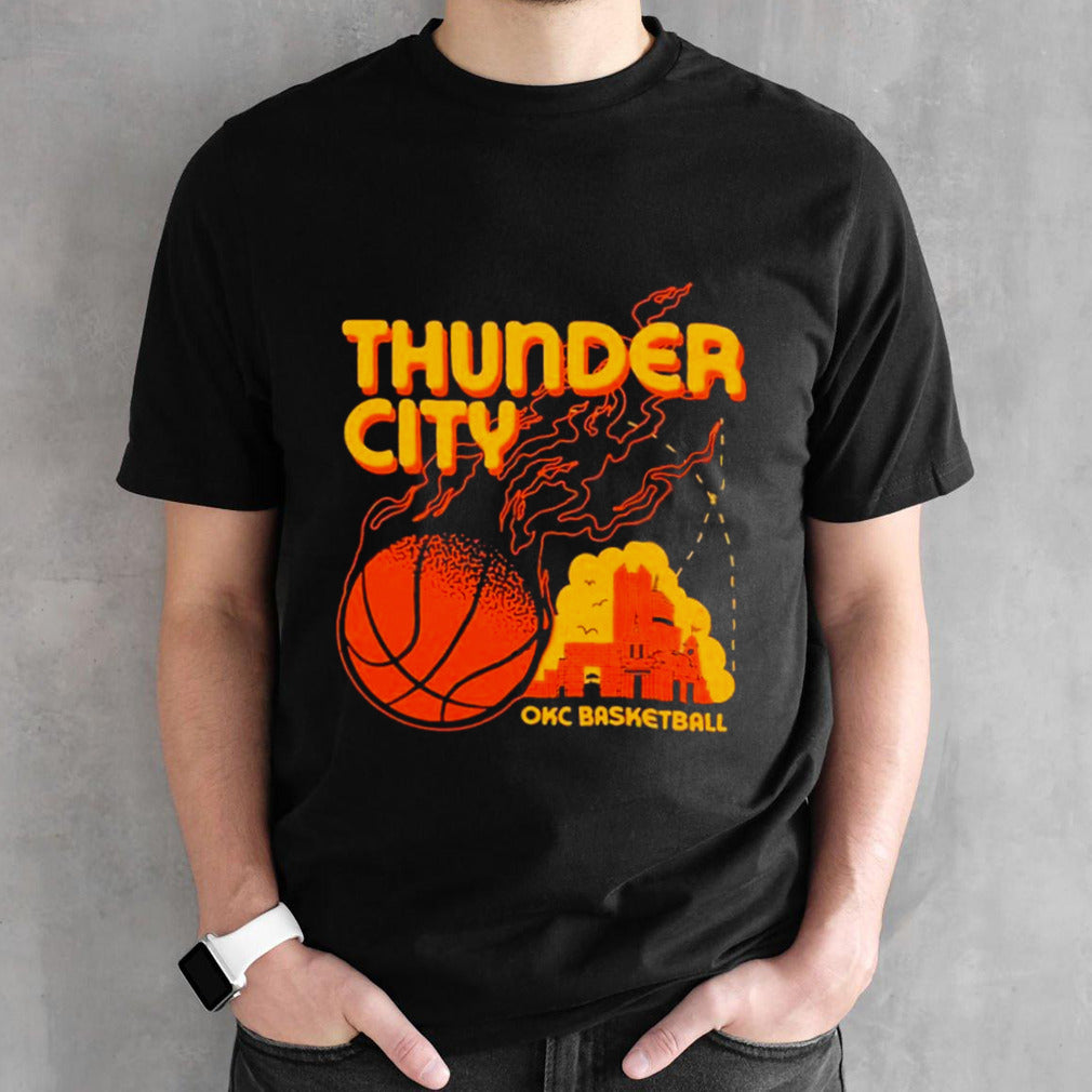 Oklahoma City Thunder OKC basketball vintage shirts