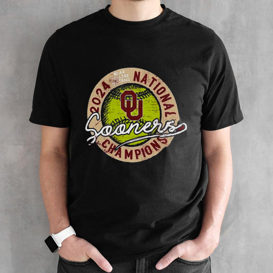 Oklahoma Sooners 2024 NCAA College Softball National Champions Vintage Shirt