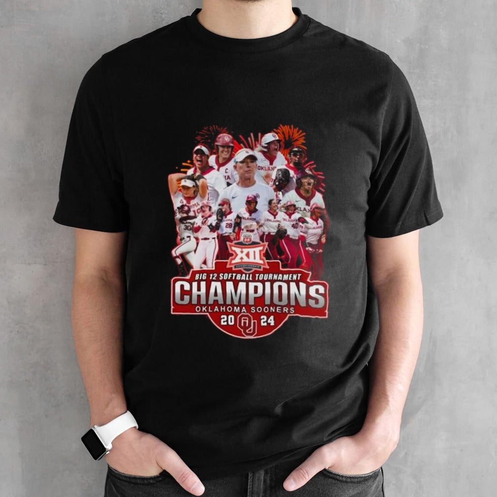 Oklahoma Sooners Big 12 Softball Tournament Champions 2024 T-shirt