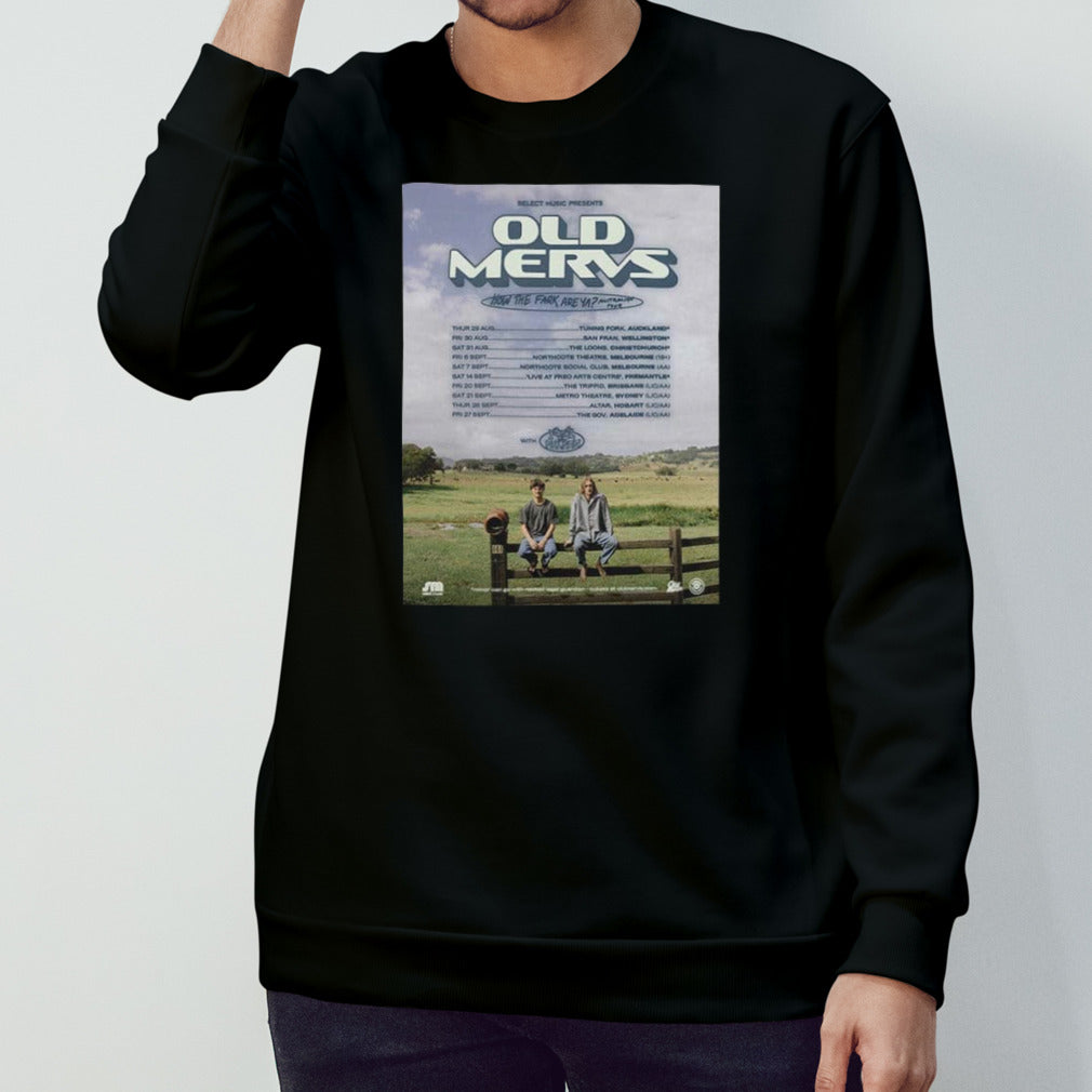Old Mervs Australia Tour 2024 Schedule List Date shirt