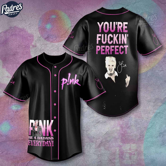 P!nk Black Baseball Jersey - Padres Jersey Oasis: Elevate Your Baseball Style Game