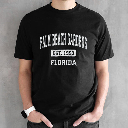 Palm Beach Florida Fl Vintage Established Sports Design shirt
