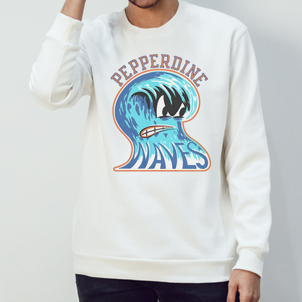 Pepperdine waves vintage angry wave shirt