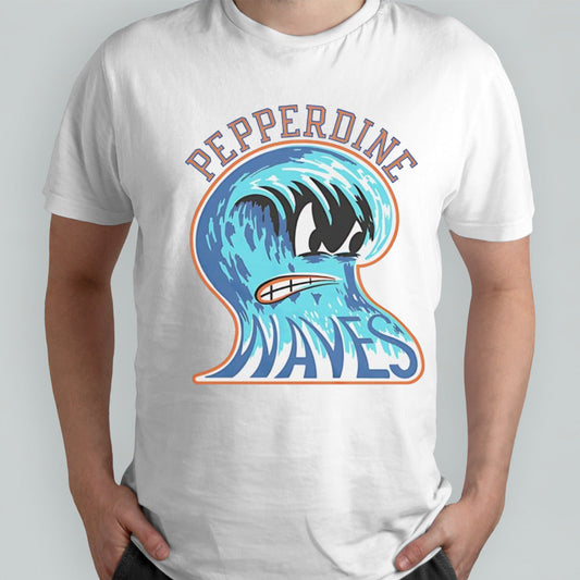 Pepperdine waves vintage angry wave shirt
