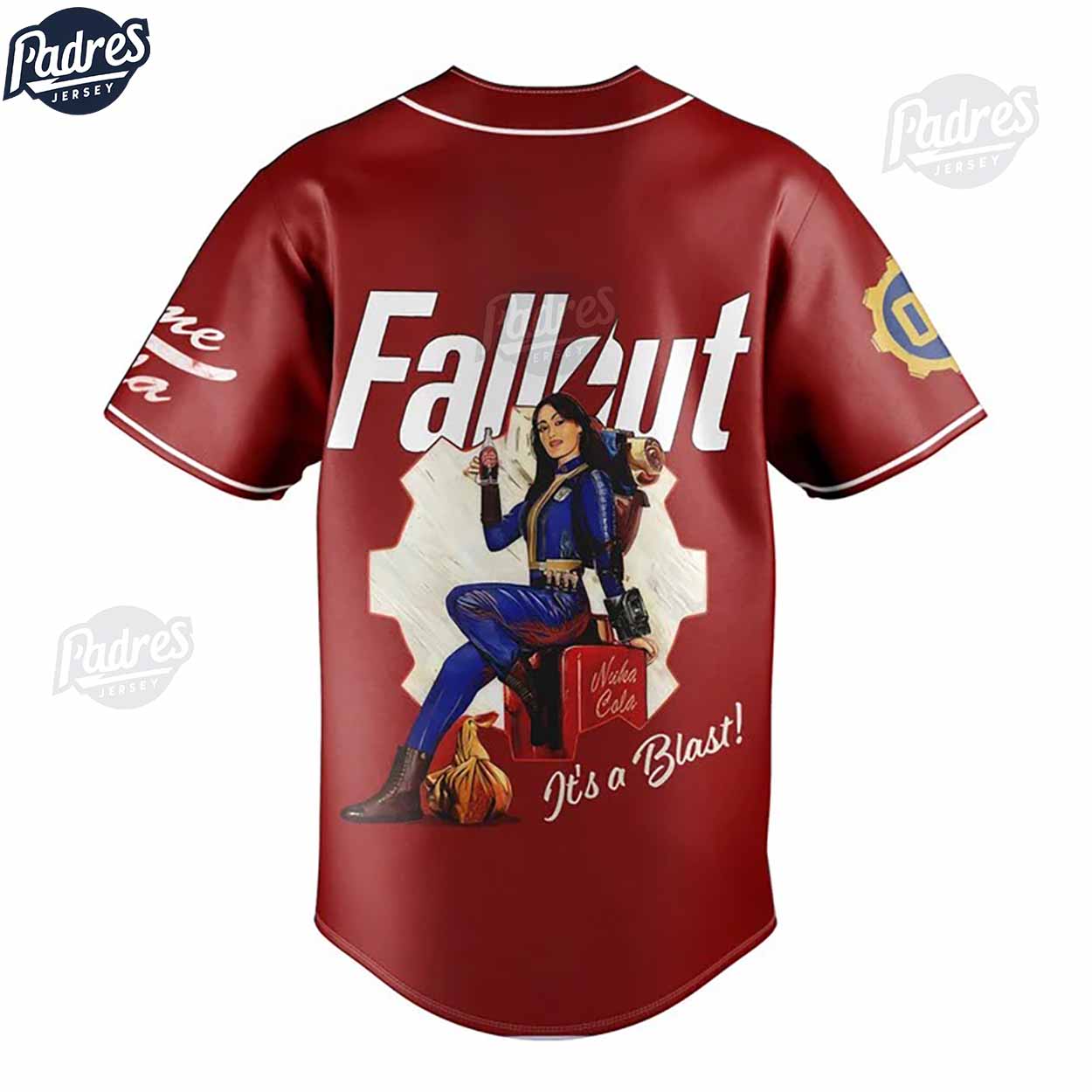 Personalized Fallout Nuka-Cola Baseball Jersey Style - Padres Jersey Oasis: Elevate Your Baseball Style Game
