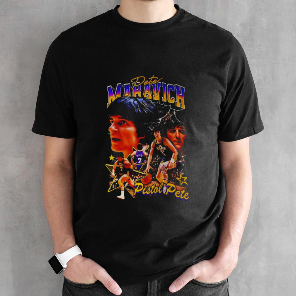 Pete Maravich Pistol Pete vintage shirts