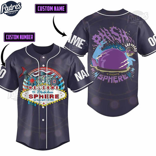 Phish World Tour 2024 Baseball Jersey - Padres Jersey Oasis: Elevate Your Baseball Style Game