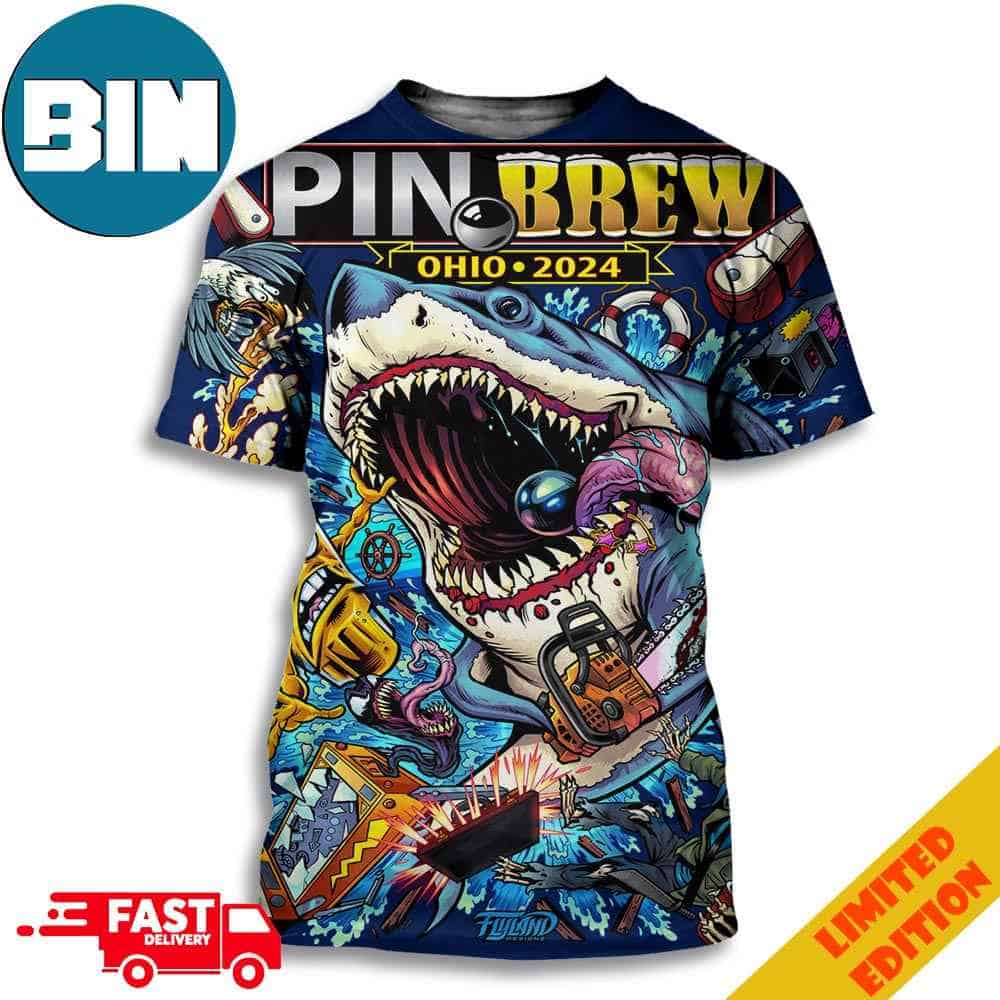 Pinbrew Ohio Tour 2024 Limited 3D T-Shirts