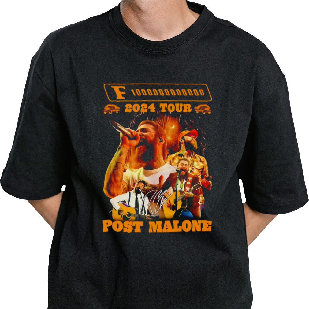 Post Malone 2024 Tour F-1 trillion shirt
