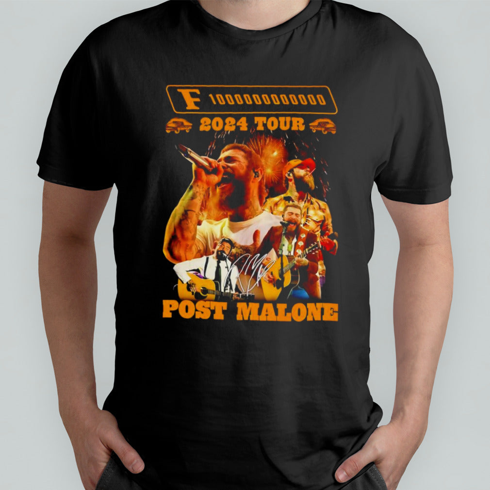 Post Malone 2024 Tour F-1 trillion shirt