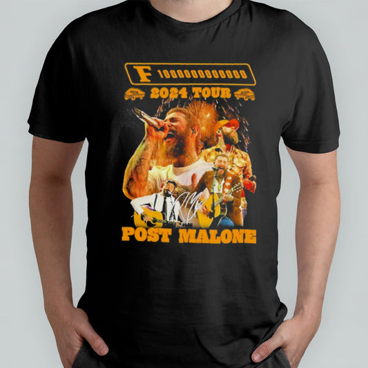 Post Malone Hits The Road For F 1 Trillion 2024 Tour Post Malone Signature Shirt