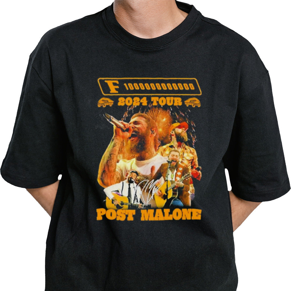 Post Malone Hits The Road For F 1 Trillion 2024 Tour Post Malone Signature Shirt