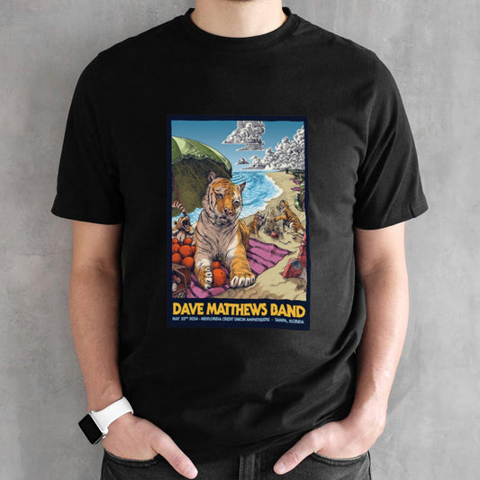 Poster Dave Matthews Band Tour In Tampa, FL On May 22, 2024 shirt