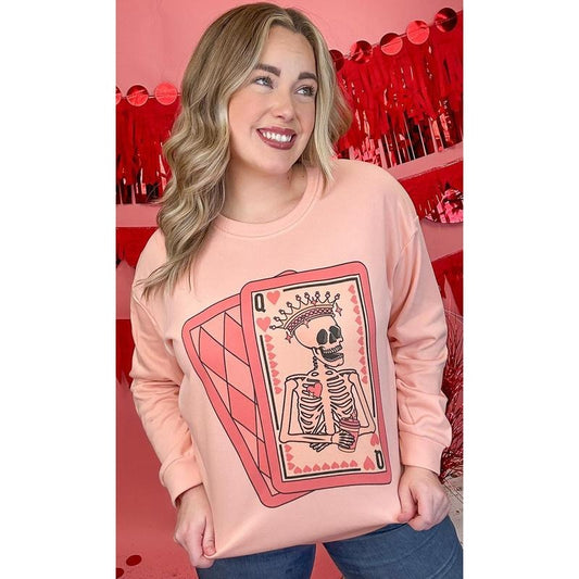 Queen of Hearts Graphic Sweatshirt