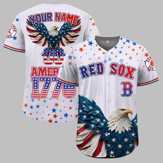 Red Sox Independence Day Baseball Jersey 2025 - Grishko.com