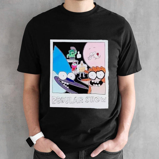 Regular show group instant photo shirts