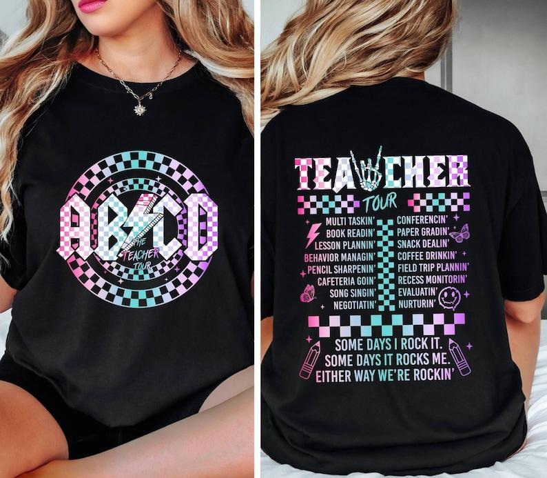 Retro Teacher Shirt, ABCD Teacher Tour Shirt,Back To School Shirt,End of Year Pnh Shirt,Teacher Gift,Kindergarten Teacher  T-shirt, sweater and Hoodiestyle{n002}2