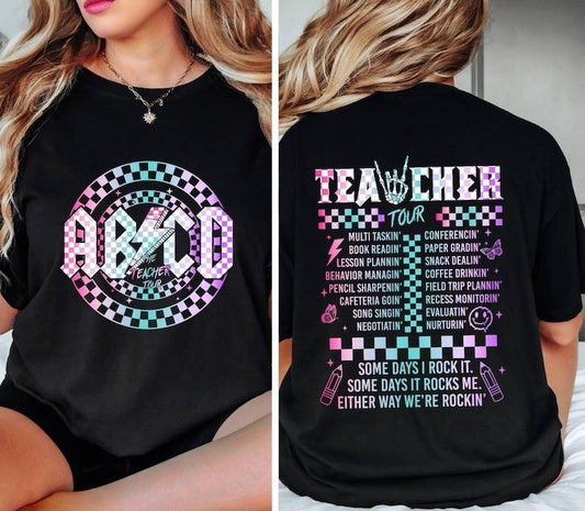 Retro Teacher Shirt, ABCD Teacher Tour Shirt,Back To School Shirt,End of Year Pnh Shirt,Teacher Gift,Kindergarten Teacher  T-shirt, sweater and Hoodiestyle{n002}2