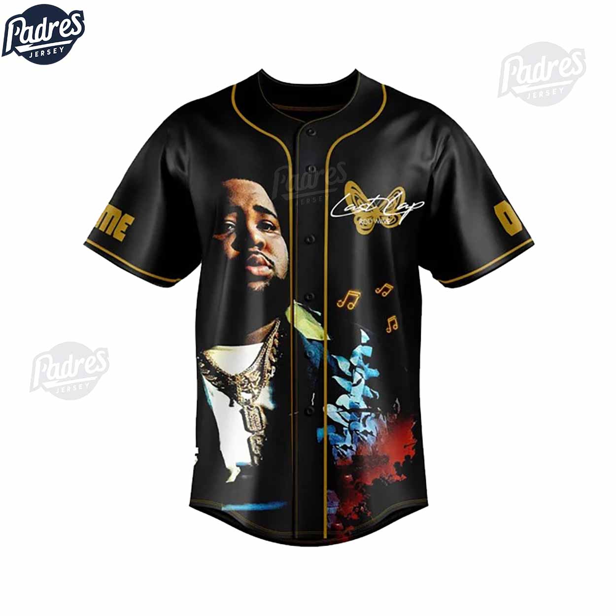 Rod Wave Last Lap Tour Baseball Jersey Outfit - Padres Jersey Oasis: Elevate Your Baseball Style Game