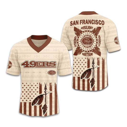 SF 49ers Native American Jersey 2025 - Grishko.com