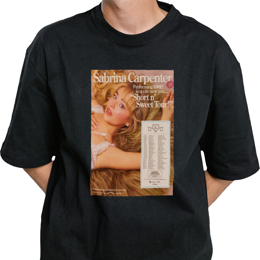 Sabrina Carpenter Short nâ€™ Sweet Tour 2024 Event Poster Shirt