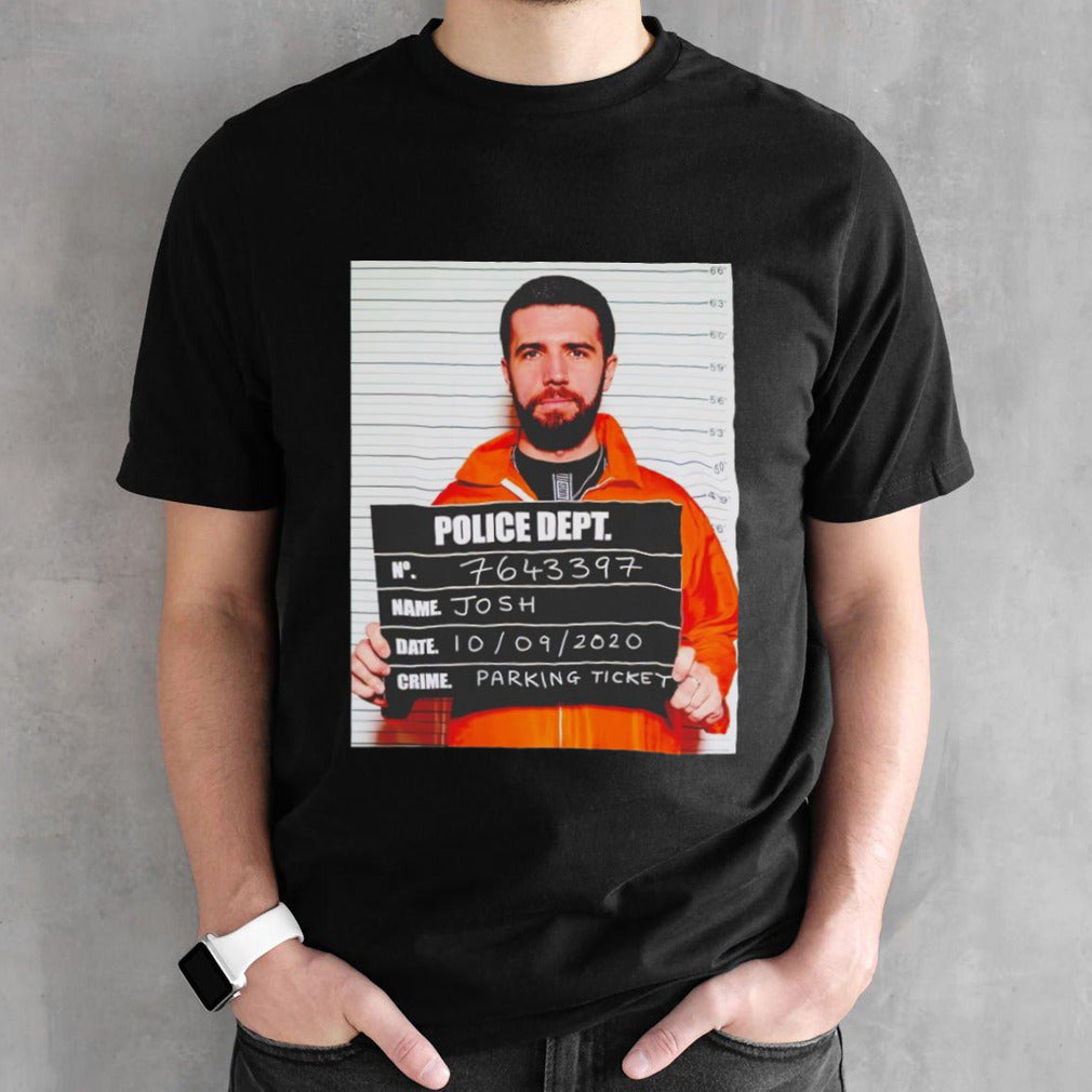 Sidemen Josh police dept mugshot shirt