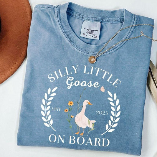 Silly Goose Pregnancy Announcement Shirt, Funny Goose Bump Pregnant Sweatshirt, Maternity Clothing Shirt, First Time Mom Sweater, New Mom Shirt