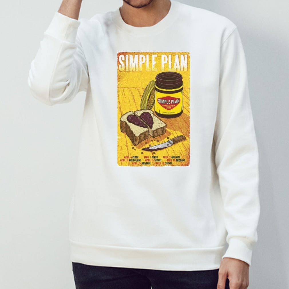 Simple Plan Australian Tour 2024 Shirts