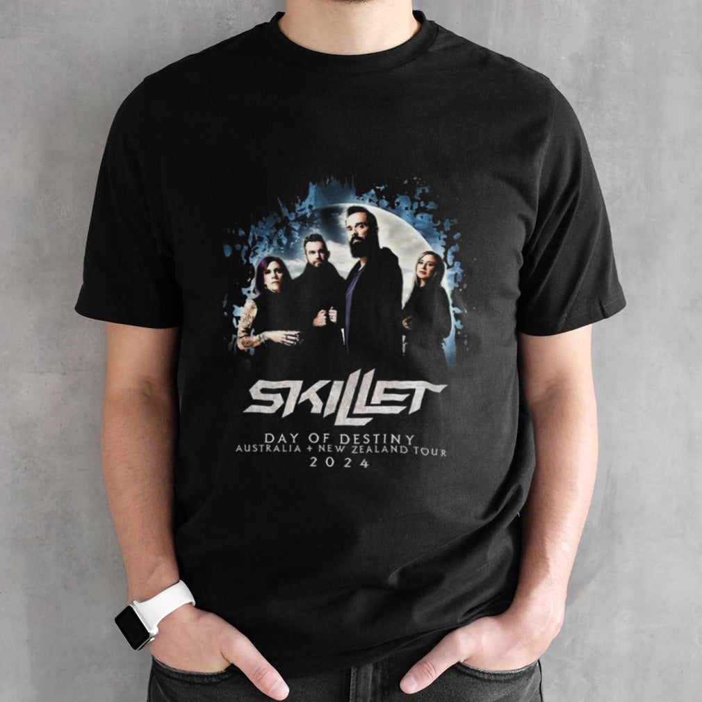 Skillet Day Of Destiny Australia s+ New Zealand Tour 2024 T-shirts