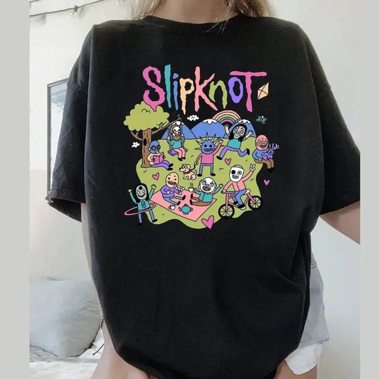 Slipknot Vintage T-Shirt, Slipknot Retro Shirt, Slipknot Tee, Sliknot Sweatshirt, Slipknott Tour Shirt Cotton Top